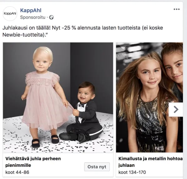 FB-mainonta Kappahl