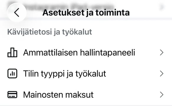 Kävijätietosi ja työkalut