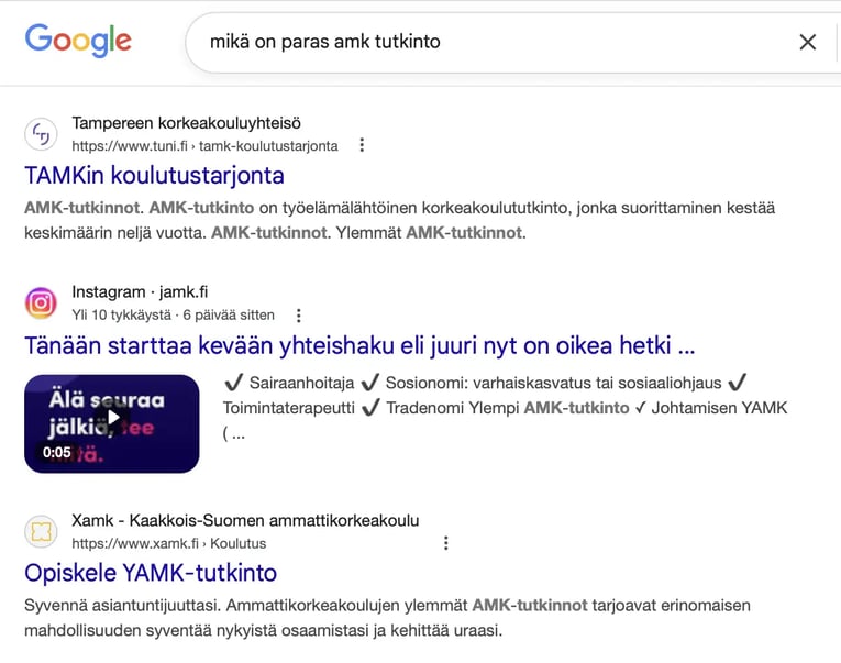 Somejulkaisut nousevat googlen hakutuloksiin
