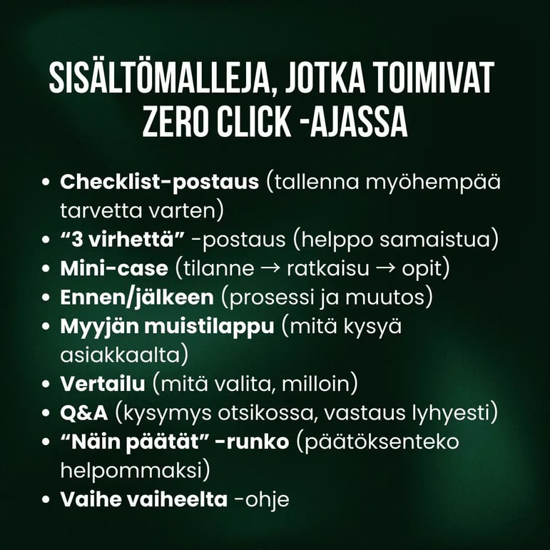 Somesisällöt zero click